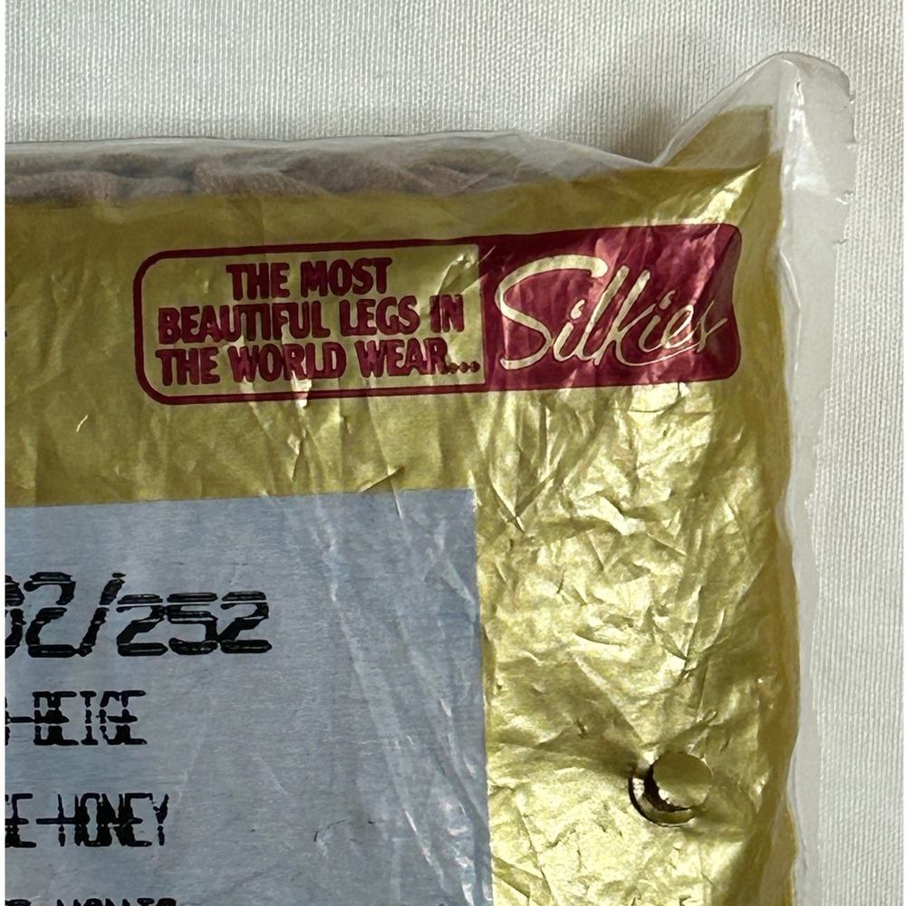 Vtg Silkies Queen Beige X-Large Honey TLC Total‎ Leg Control Pantyhose Stockings - Picture 3 of 7